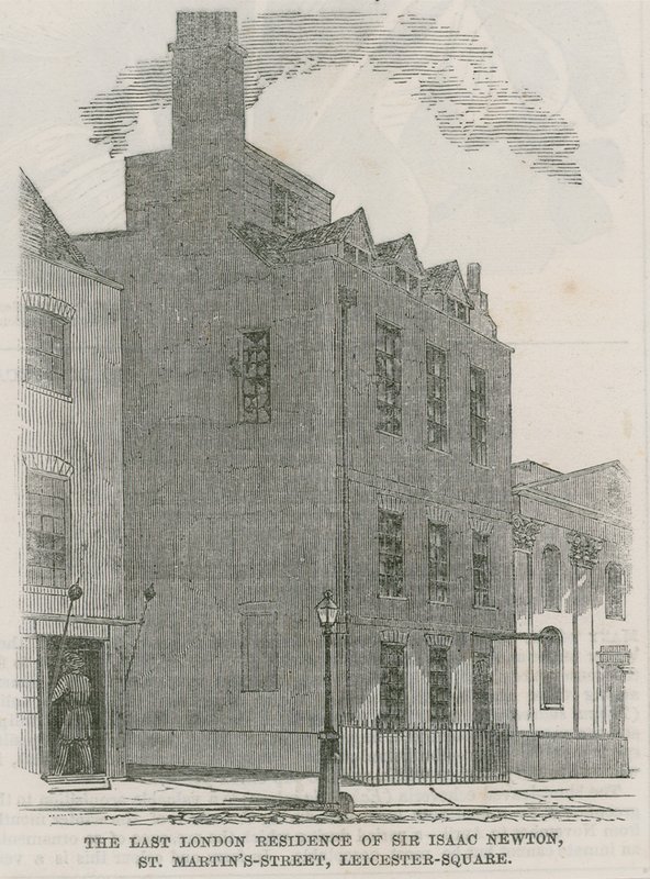 Sir Isaac Newtons Evi, St Martins Caddesi, Leicester Square Londra by English School