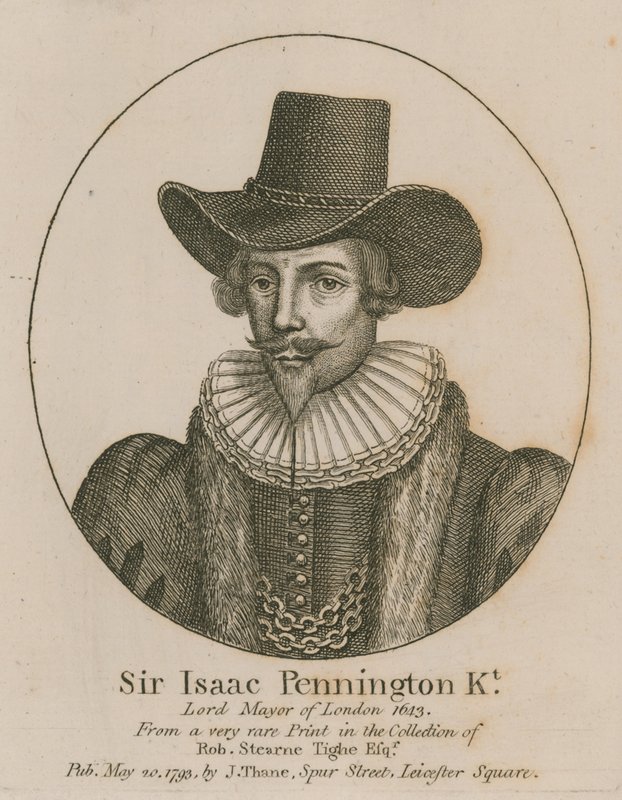 Sir Isaac Pennington, Londra Belediye Başkanı 1643 by English School