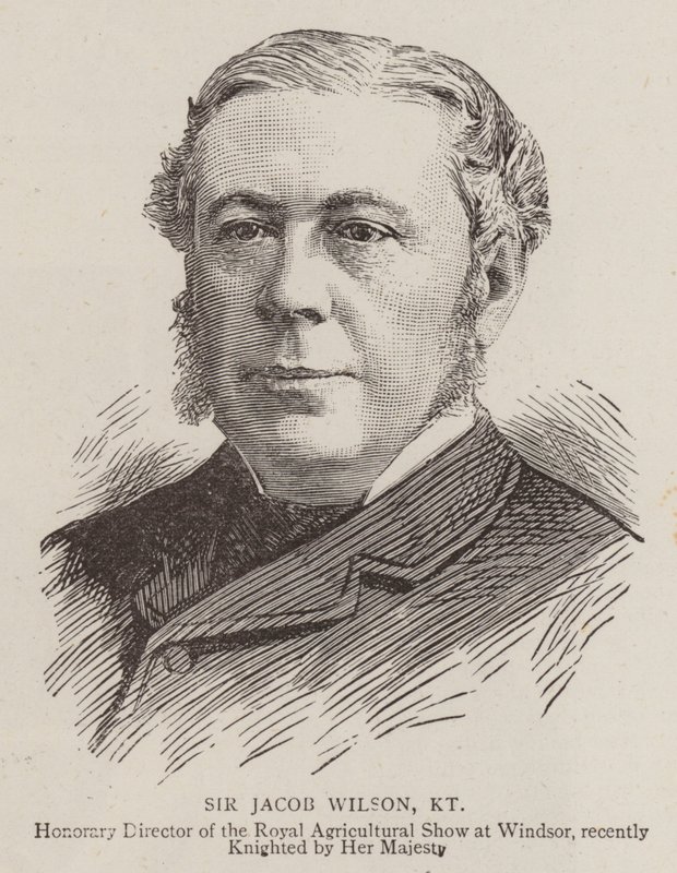 Sir Jacob Wilson, KT (gravür) by English School