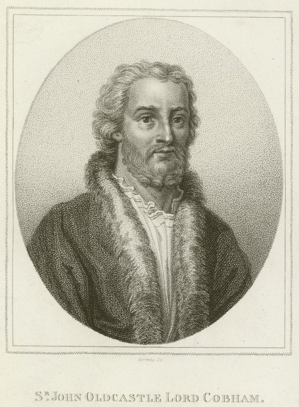 Sir John Oldcastle, Lord Cobham (gravür) by English School
