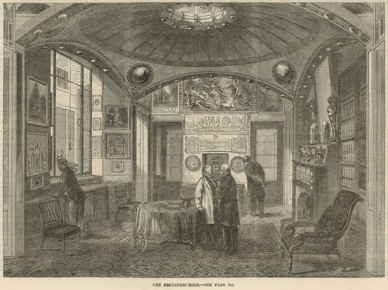 Lincolns Inn Fields'deki Sir John Soanes Müzesi: Kahvaltı Salonu by English School