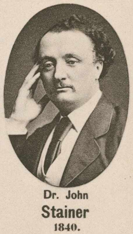 Sir John Stainer (gravür) by English School