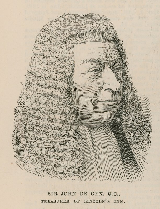Sir John de Gex, Lincolns Inn