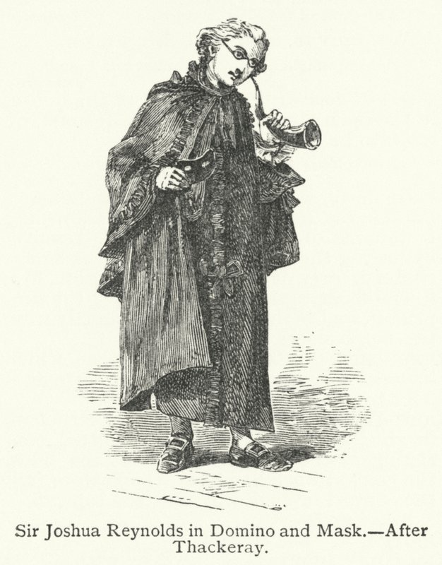 Sir Joshua Reynolds Domino ve Maske (gravür) by English School