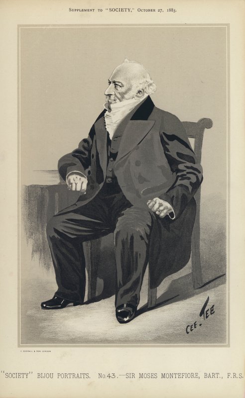 Sir Moses Montefiore (renkli taş) by English School