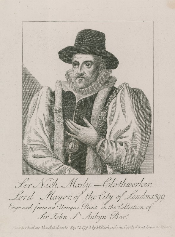 Sir Nicholas Mosley, kumaş üreticisi, Londra Belediye Başkanı, 1599 by English School