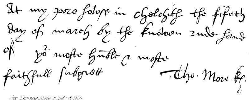 Sir Thomas More, b 1480, d 1535 by English School