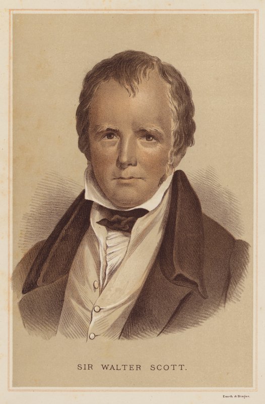 Sir Walter Scott (renkli taş) by English School