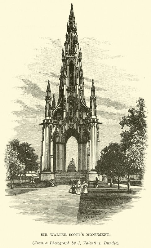 Sir Walter Scotts Anıtı by English School