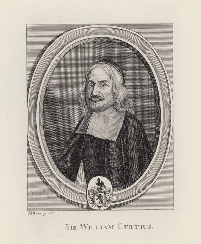 Sir William Curtius (gravür) by English School