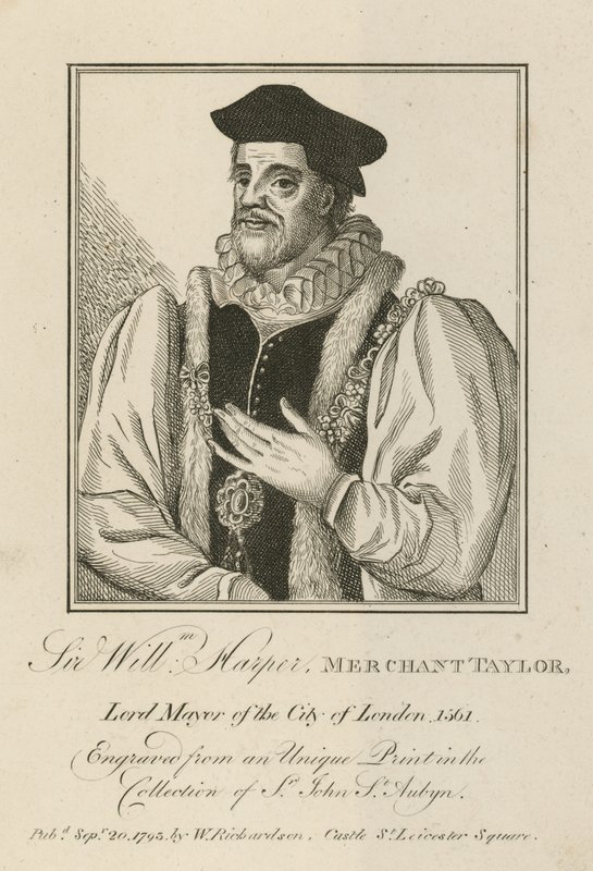 Sir William Harper, Tüccar Taylor, Londra Belediye Başkanı by English School