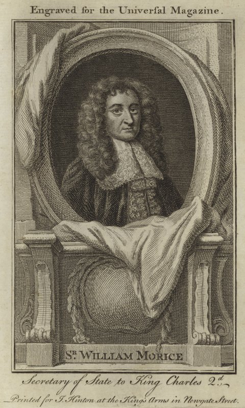 Sir William Morice, Dışişleri Bakanı Kral 2. by English School