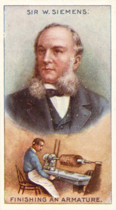 Sir William Siemens, bir Armatür bitirme by English School
