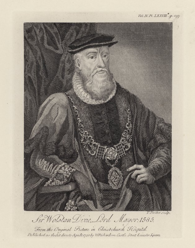 Sir Wolstan Dixie (gravür) by English School