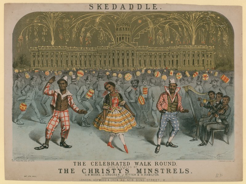 Skedaddle, Christy Minstrels tarafından söylenen ve dans edilen ünlü yürüyüş by English School