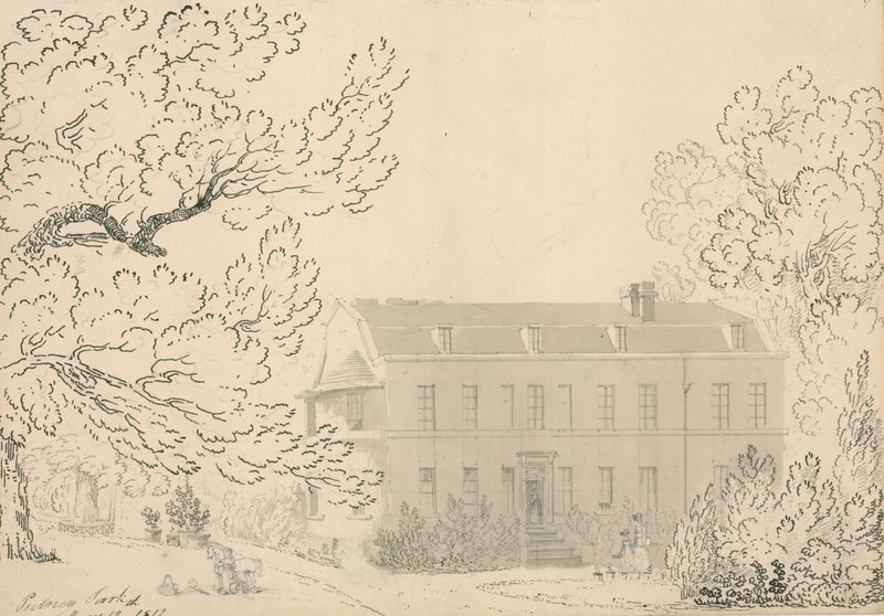 Putney Park, Putney, Londra taslağı (kağıt üzerinde wc) by English School