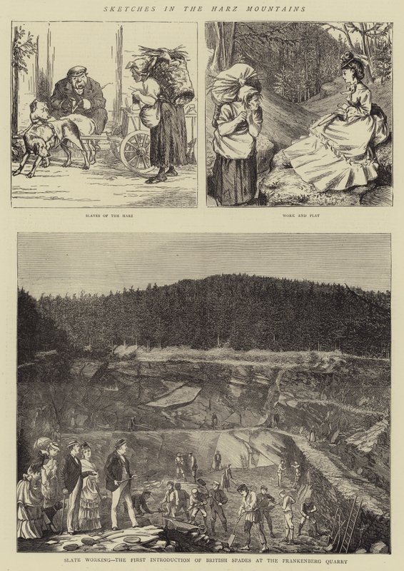 Harz Dağlarında Eskizler (gravür) by English School