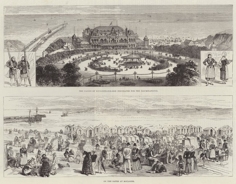Boulogne Eskizleri (gravür) by English School