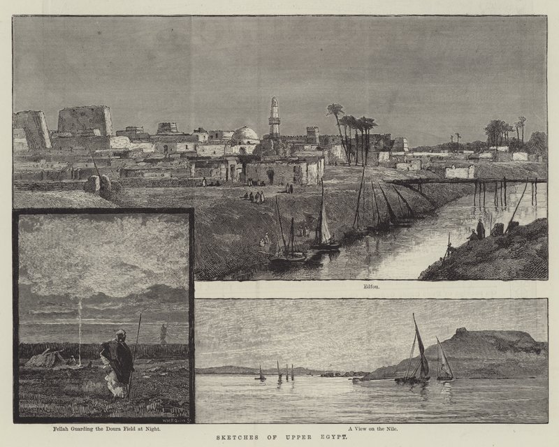 Yukarı Mısır Eskizleri (gravür) by English School