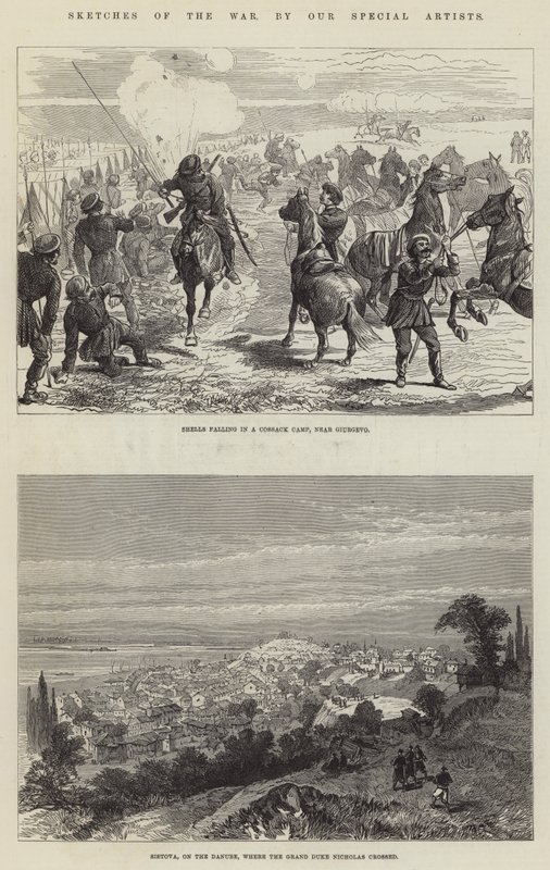 Savaş Eskizleri (gravür) by English School