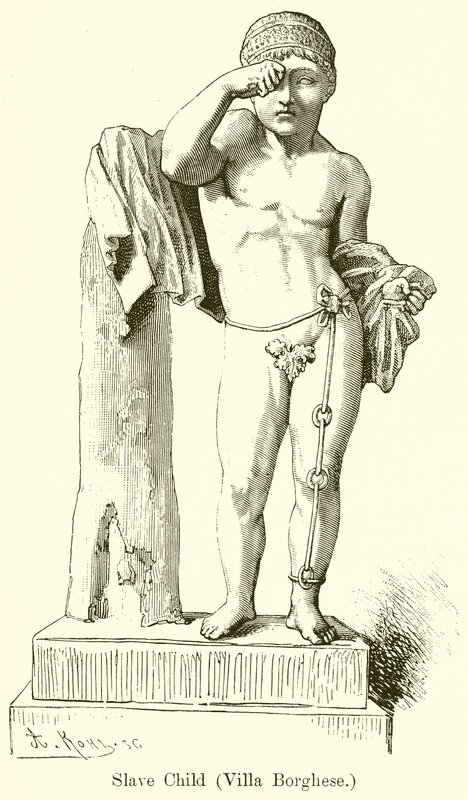 Köle Çocuk (Villa Borghese) (gravür) by English School