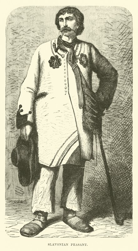 Slav köylüsü (gravür) by English School