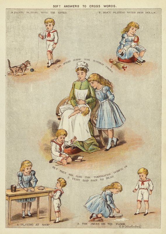 Çapraz kelimelere yumuşak cevaplar (chromolitho) by English School