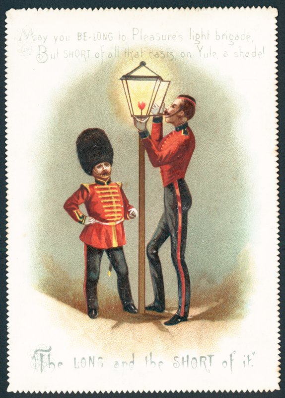 Gaz Lambası, Noel Kartı Aydınlatma Askerler by English School