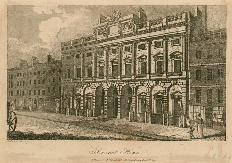 Somerset House, The Strand, Londra by English School