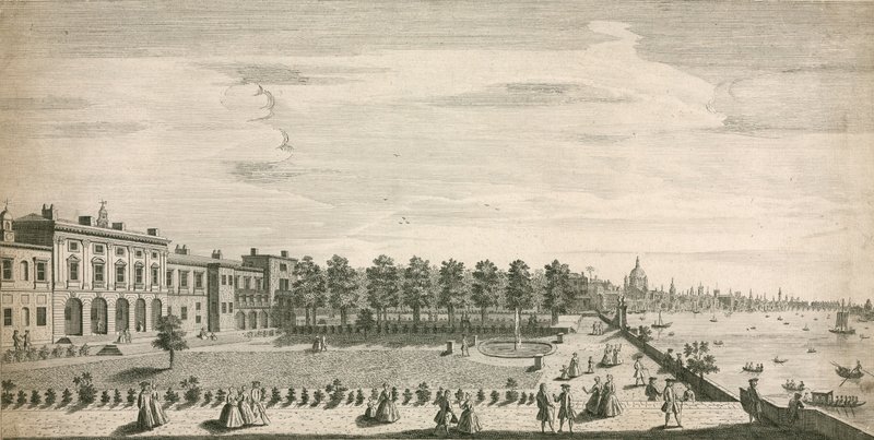 Somerset House, The Strand, Londra by English School