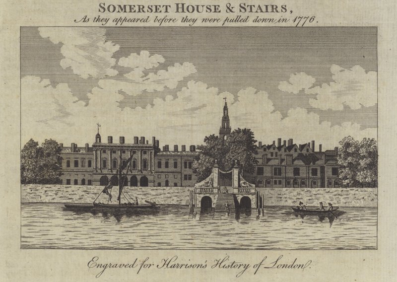 Somerset House ve Stairs, Londra, 1776