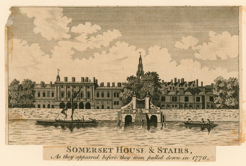 Somerset House ve merdivenler 1776