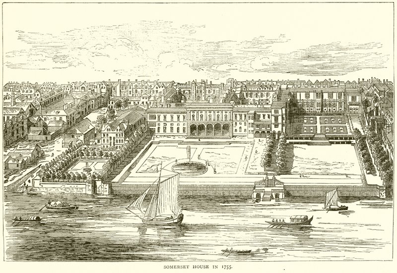 1755 yılında Somerset Evi by English School