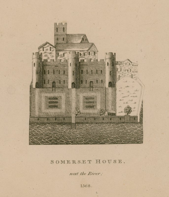 Somerset House, nehrin yanında, 1568 by English School