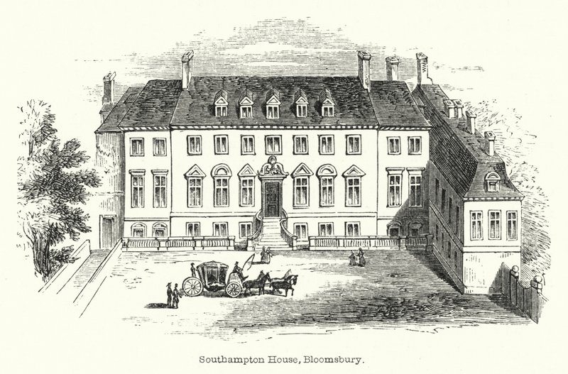 Southampton House, Bloomsbury (gravür) by English School