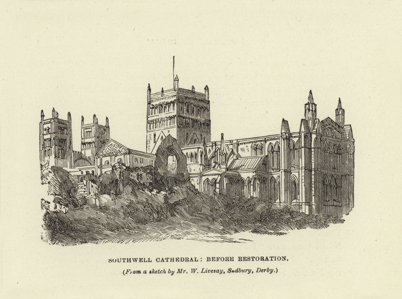 Southwell Katedrali, Restorasyondan Önce by English School