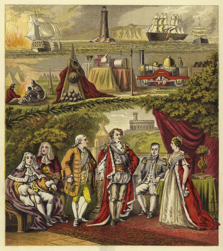 Hanover Hanedanı Hükümdarları; Kral George I, Kral George II, Kral George III, Kral George IV, Kral William IV, Kraliçe Victoria by English School