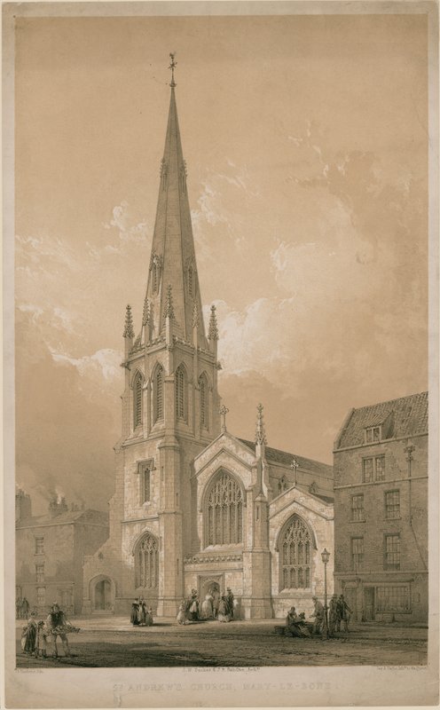St Andrews Kilisesi, Marylebone, Londra by English School