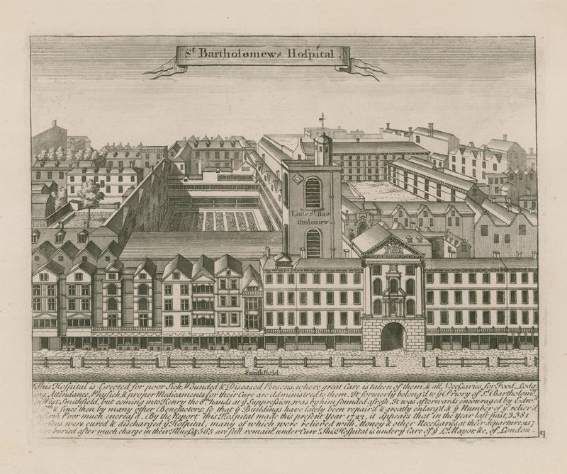 Aziz Bartholomews Hastanesi, Smithfield by English School