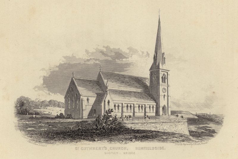 Aziz Cuthberts Kilisesi, Shotley Köprüsü, Benfieldside, Durham by English School