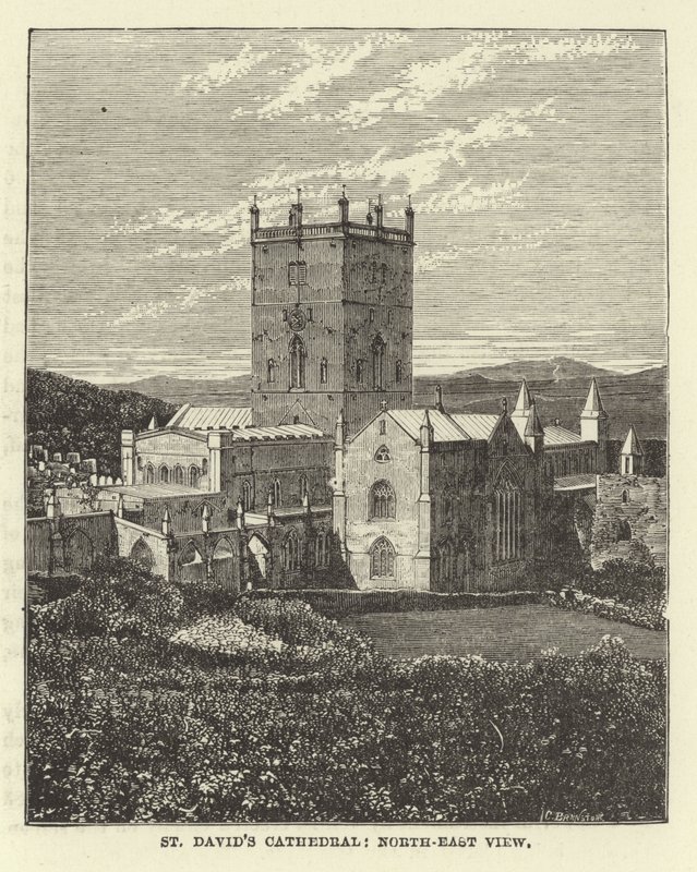 St Davids Katedrali, Kuzey-Doğu Görünümü by English School