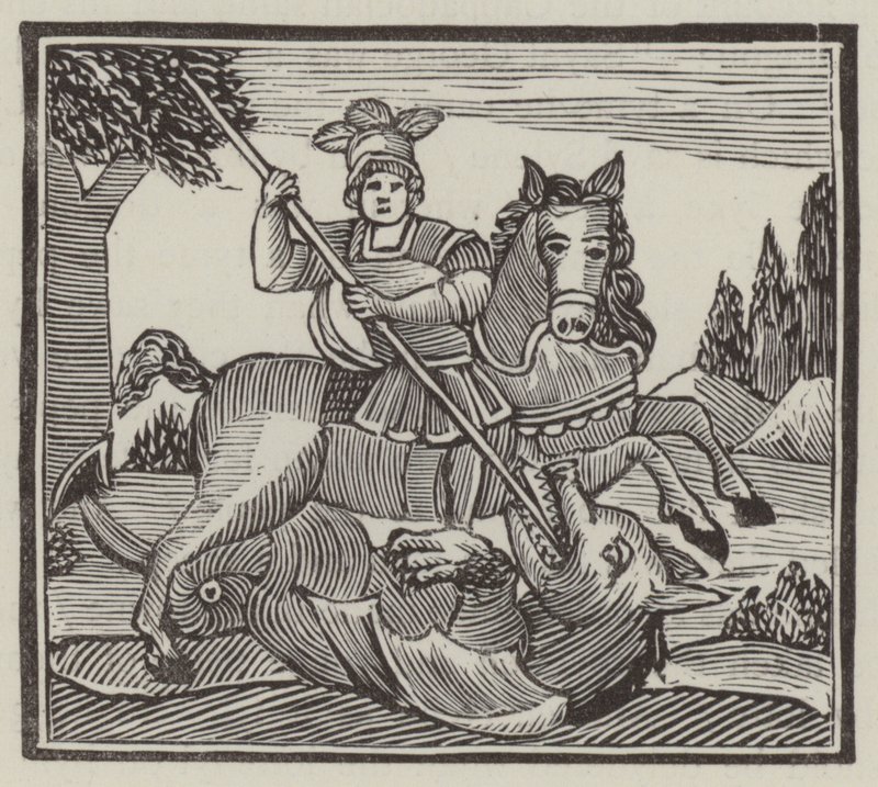 Aziz George (gravür) by English School