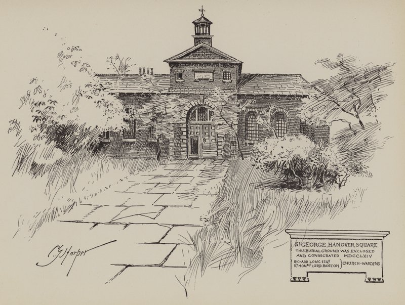 St George Hanover Meydanı (gravür) by English School
