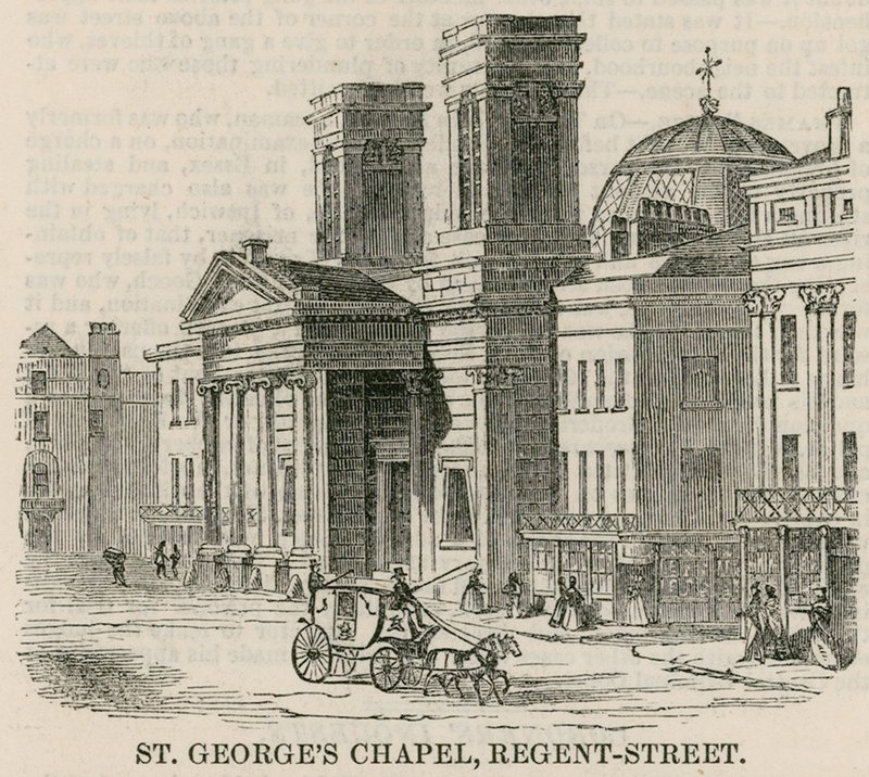 St Georges Şapeli, Regent Caddesi, Londra by English School