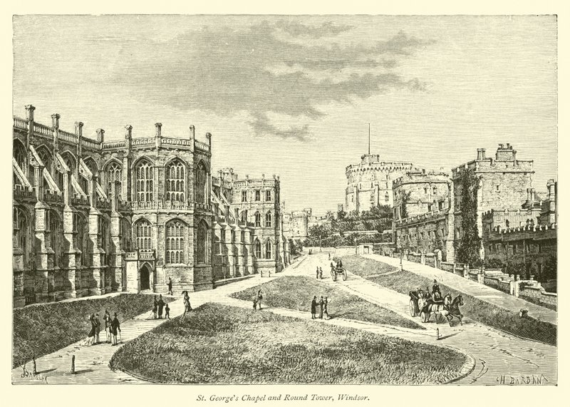 St Georges Şapeli ve Yuvarlak Kule, Windsor by English School