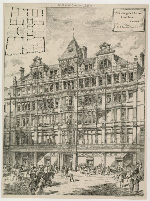 St Georges Evi, Eastcheap, Londra by English School