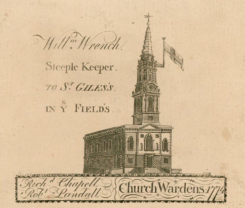 St Giles Fields, Londra by English School