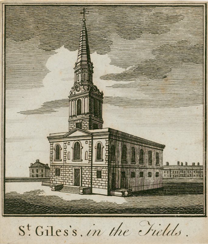 St Giles Fields, Londra by English School