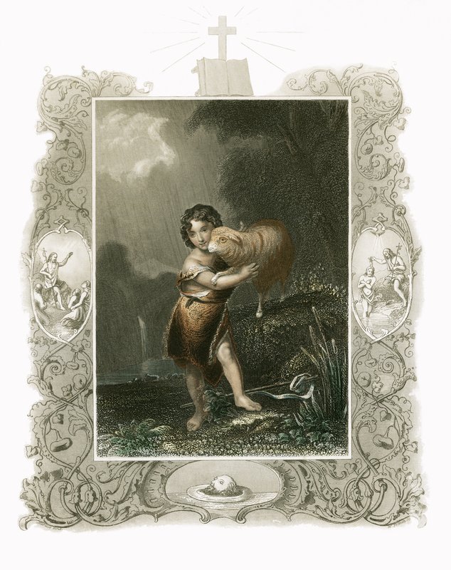 Aziz John the Baptist by English School