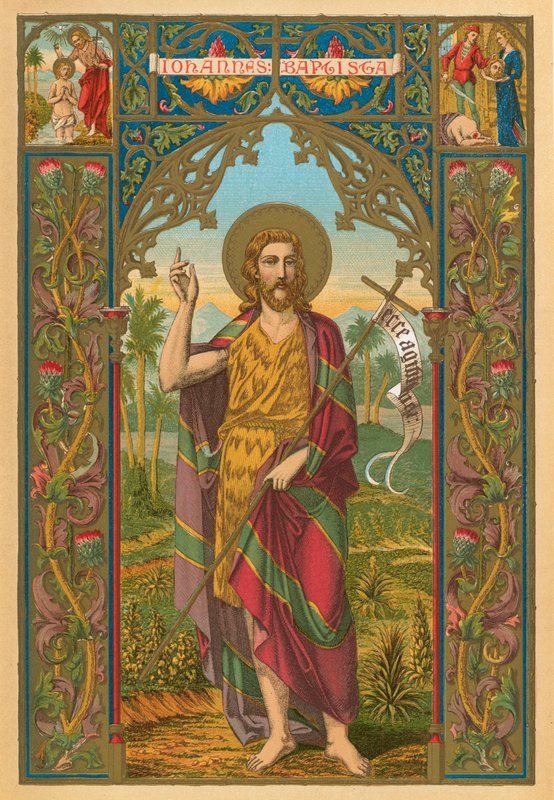 Aziz John the Baptist by English School
